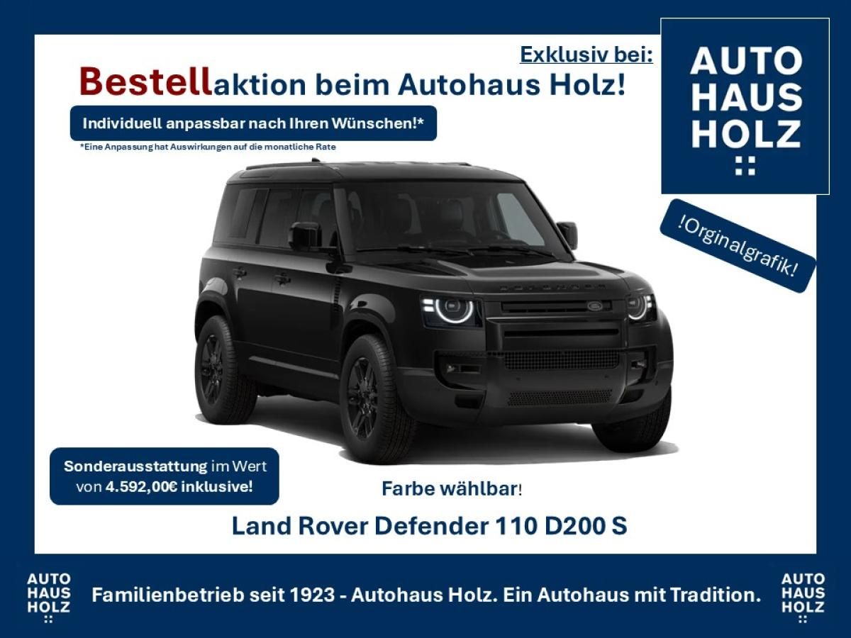 Land Rover Defender MY26 NEUWAGENAKTION 110er! 19ZOLL SCHWARZ - SCHWARZ PAKET - 360 KAMERA - SHZ - FAHRPAKET Leasing
