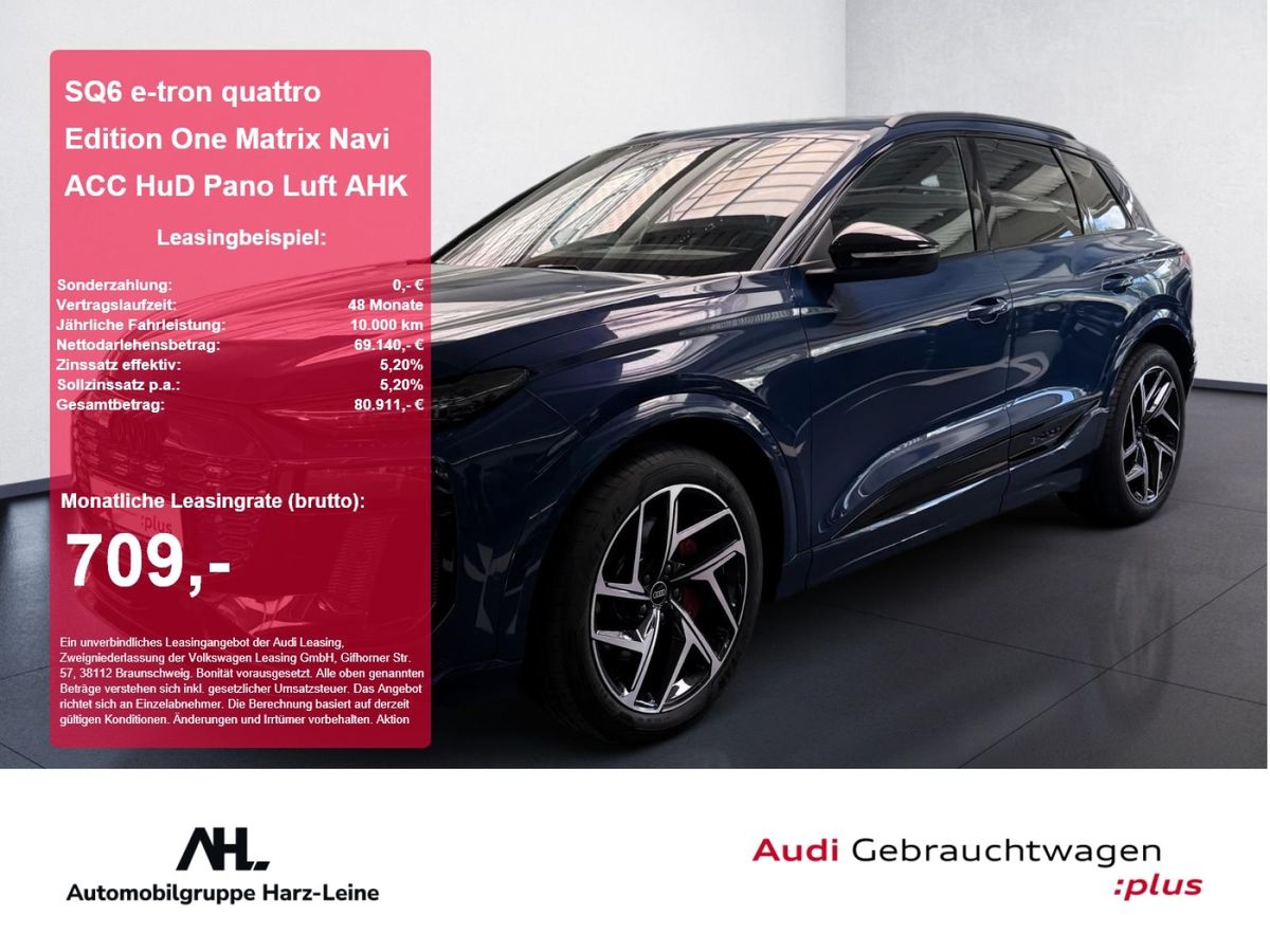 Audi SQ6 e-tron quattro Edition One Matrix Navi ACC HuD Pano Luft AHK Leasing