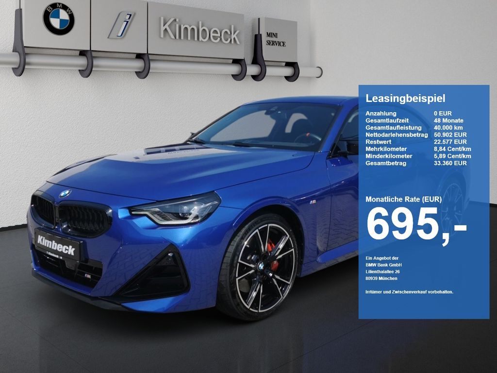 BMW M240i xDrive Coupé M SPORT PRO ACC HeadUp 360° Leasing