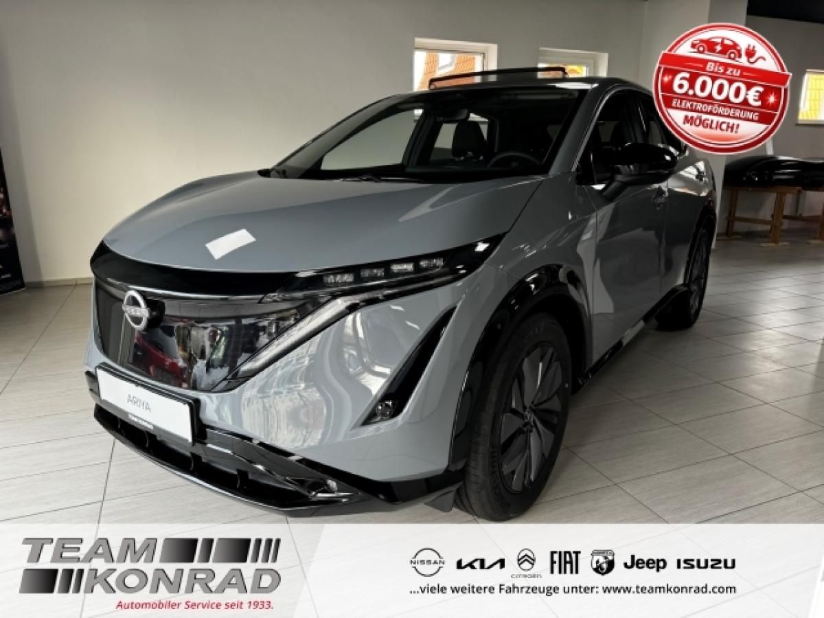 Nissan Ariya 👀Advance Pack 🤩 87kWh 🚀 Pano-Glasdach - sofort verfügbar Leasing
