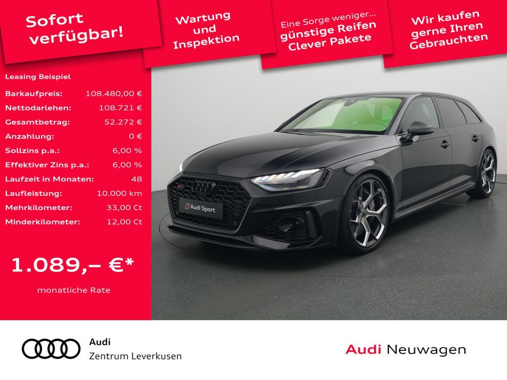 Audi RS 4 Avant edition 25 years B&O CARBON RAUTE HUD Leasing
