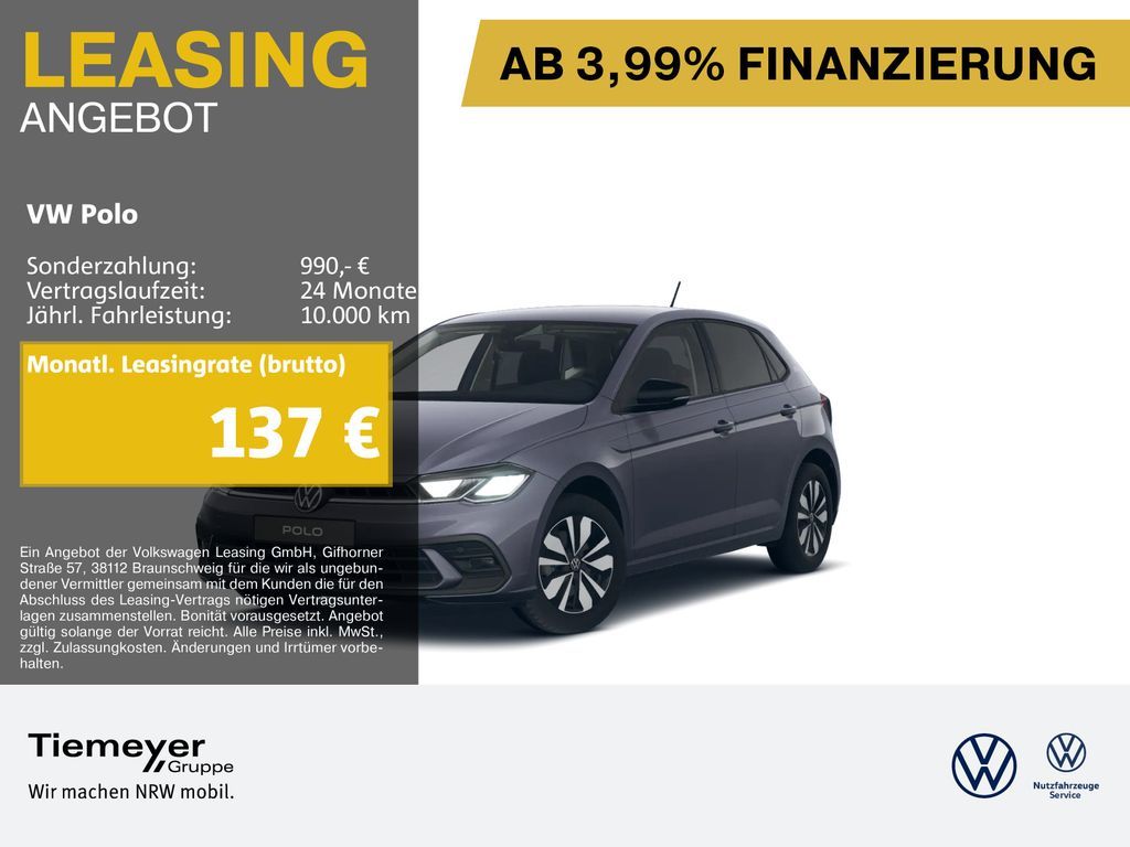 Volkswagen Polo 1.0 TSI DSG GOAL AHK NAVI KAMERA ASSIST Leasing