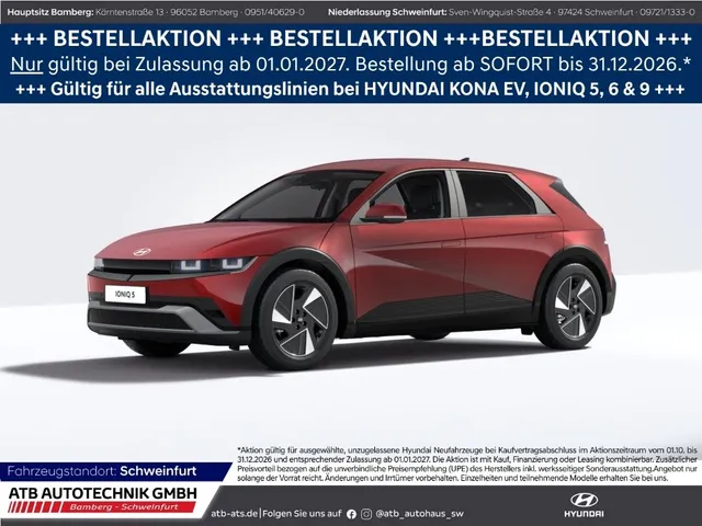 Hyundai IONIQ 5 MY27 Basis 63kWh Batterie 170PS 2WD