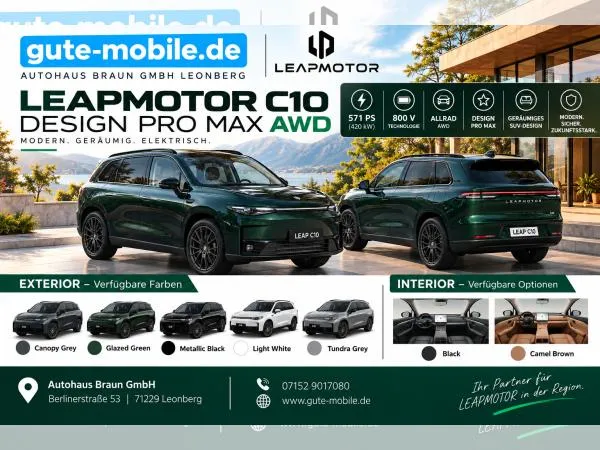 Leapmotor C10 AWD 571ps ProMax MJ27 Abholung in 71229 Leonberg