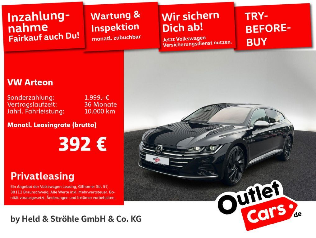 Volkswagen Arteon SB Elegance 2.0TDI 4M AHK LEDER PANO STHZ Leasing