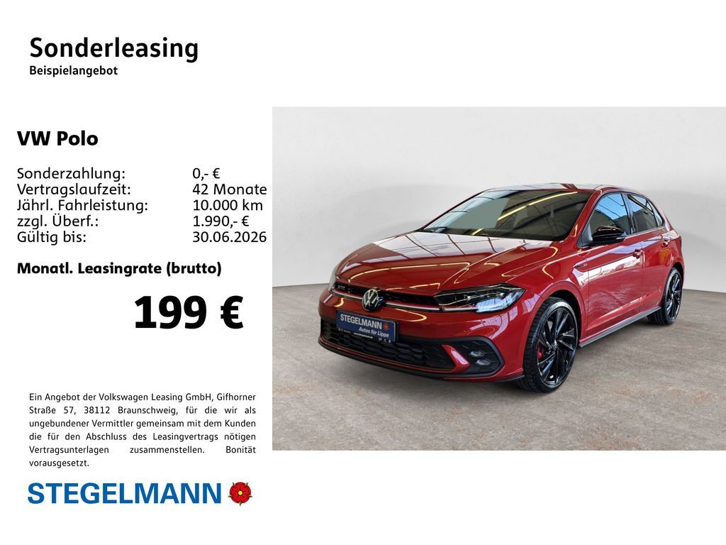 Volkswagen Polo 2,0 l TSI OPF 7-Gang-DSG GTI Leasing