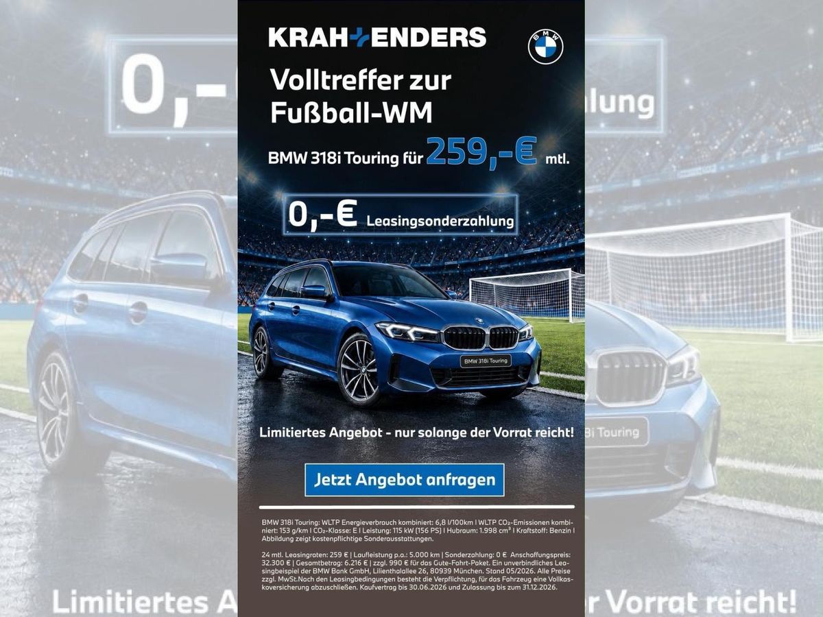 BMW 318 318i Touring Auto Leasing