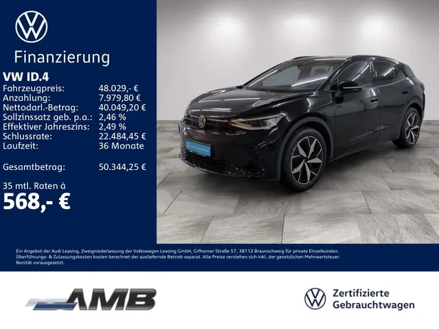 Volkswagen ID.4 GTX 84kWh/AHK/Matrix/Wärmepumpe/01.31Garant