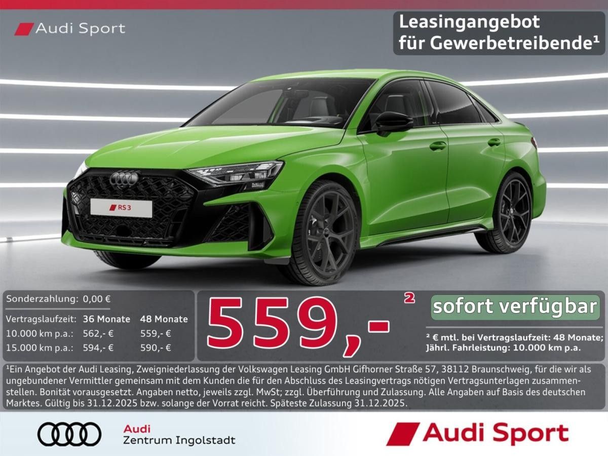 Audi RS3 Limousine S tronic MATRIX,HUD UPE 82.360,- Leasing