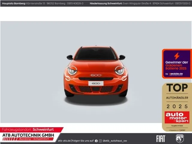 Fiat 600e 54 kWh La Prima Navi LED El. Heckklappe App