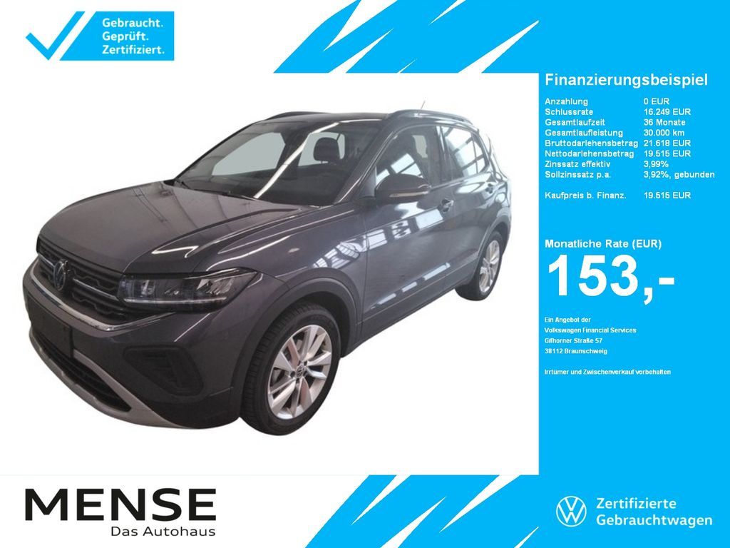 Volkswagen T-Cross 1.0 TSI Life CarPlay ACC LED Navi KlimaA Leasing
