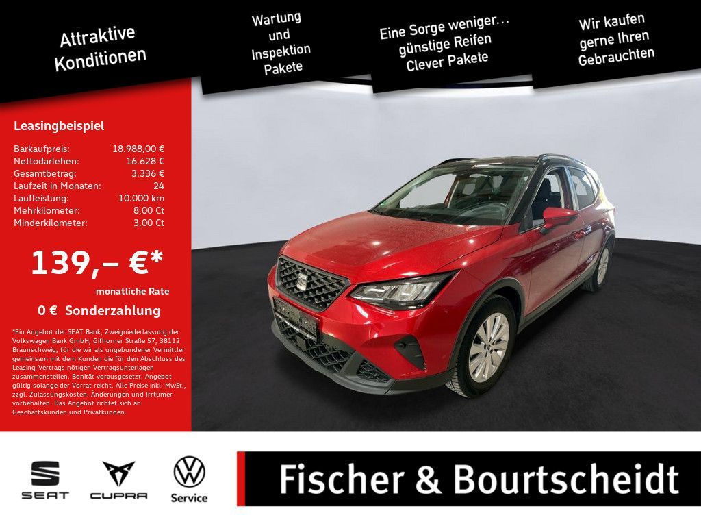 Seat Arona 1.0 TSI Style NAVI W-LAN ACC FACEL. LED Leasing