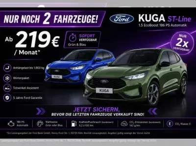 Ford Kuga Ford Kuga 1.5 186PS ST-Line Automatik AHK|Navi|Winter Sofort ! Leasing