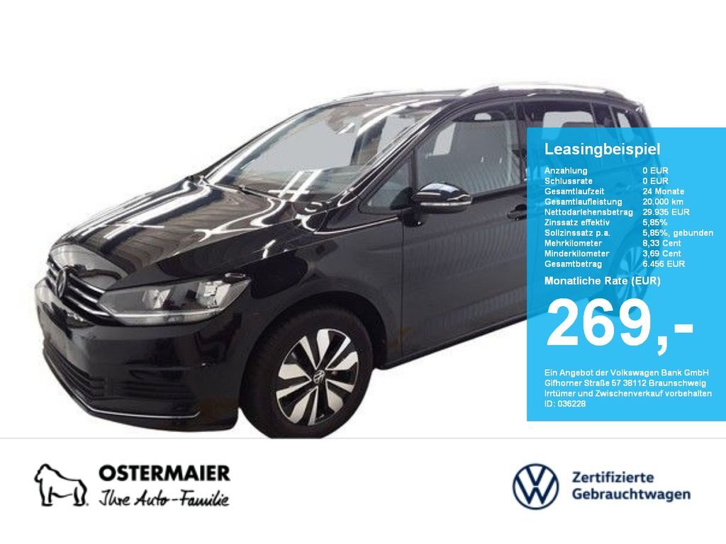 Volkswagen Touran MOVE 1.5TSI 150PS 7-SITZE ACC.5J-G.NAVI+V Leasing