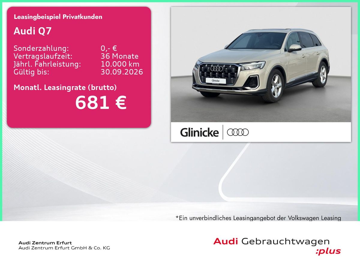 Audi Q7 55 TFSI quattro tiptronic S-Line Matrix Standheizung Leder Head up ACC Panorama Leasing