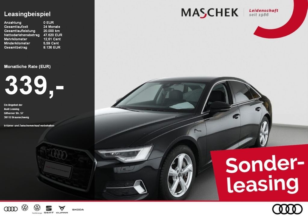 Audi A6 Limousine 50 TFSIe 360° HUD Memory Matrix Mas Leasing
