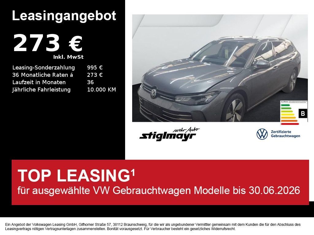 Volkswagen Passat Variant Business 1.5 eHybrid ACC+AHK+HUD+ Leasing