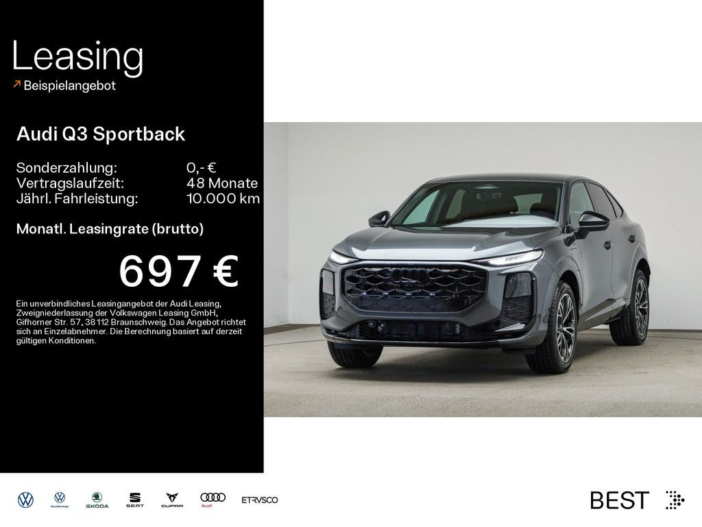 Audi Q3 Sportback e-hybrid SLINE*TECHPRO*MMIPRO*LEDPL Leasing