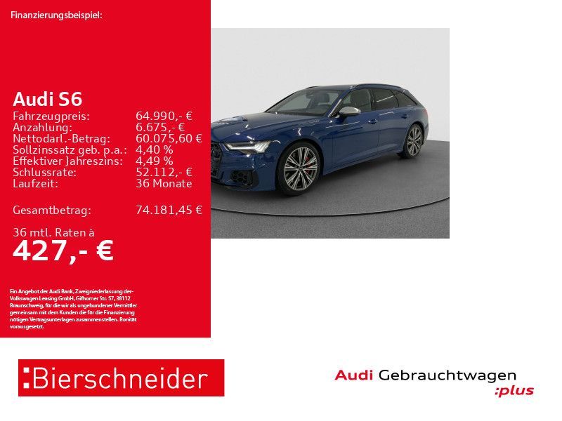 Audi S6 Av TDI qu advanced 20 AHK HD-MATRIX STHZ LEDE Leasing