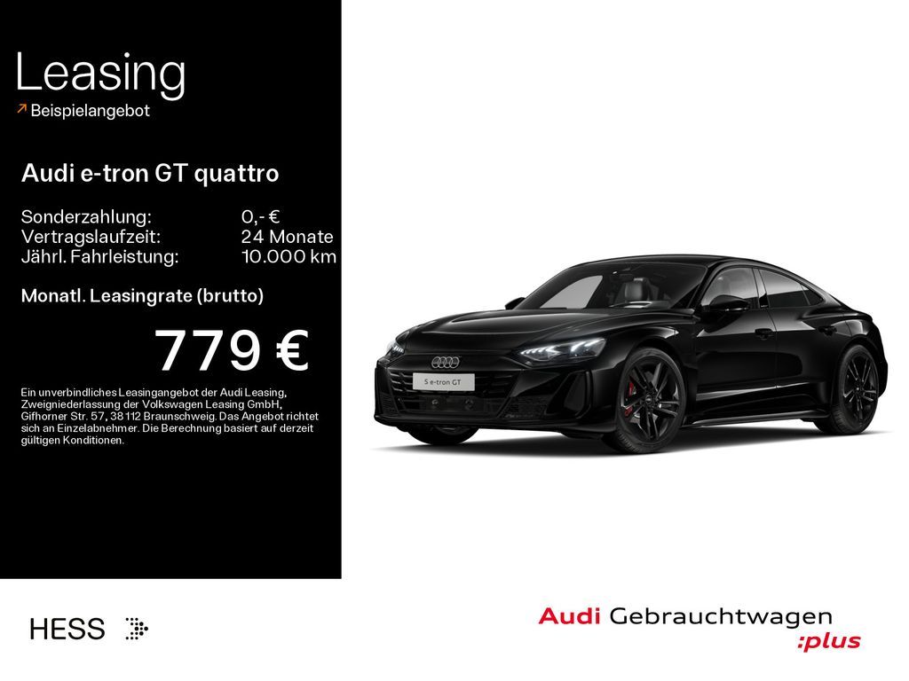 Audi e-tron GT S quattro*NAVI-PLUS*LASER*HUD*PANO*B&O Leasing
