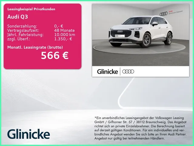 Audi Q3 SUV e-hybrid NEUBESTELLUNG MJ2027