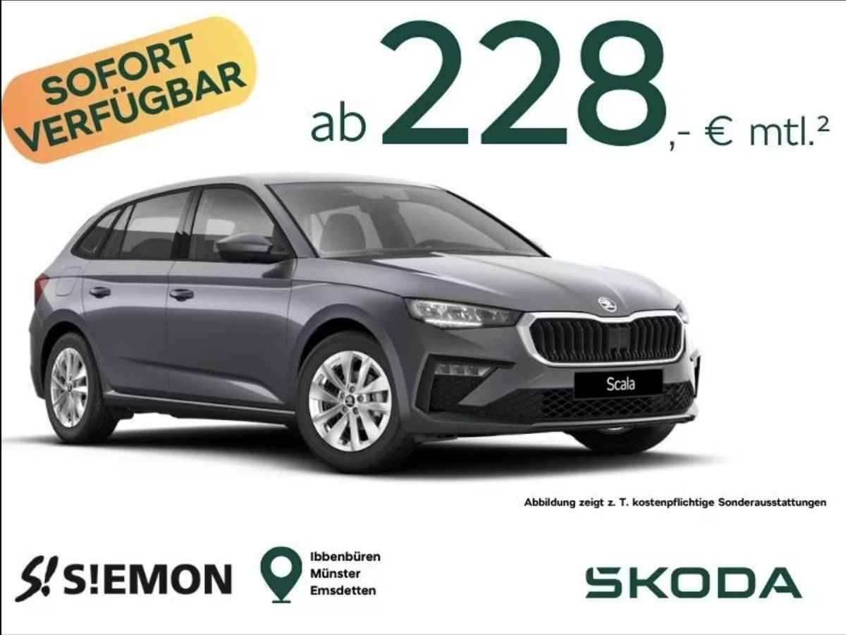 Skoda Skoda Scala Selection 1.0 TSI 70kW inkl. Winterpaket, Privatkunden Leasing