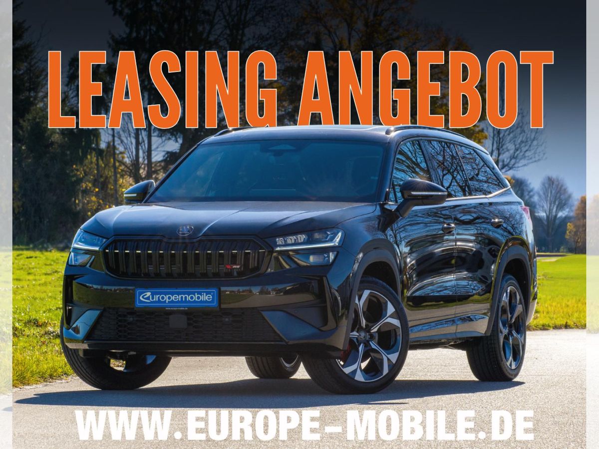 Skoda Kodiaq RS 2.0 TSI 195kW 4x4 DSG (UVP 66.009€) 7-SITZE/PANO/MATRIX/TRAILER/WINTER/360/CANTON/4J.GARANTIE/UVM Leasing