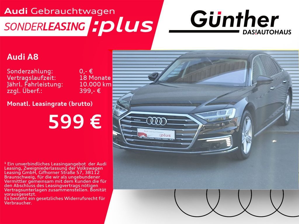 Audi A8 60 TFSIe QUATTRO+WINTERRÄDER+HEAD UP+PANORAMA Leasing