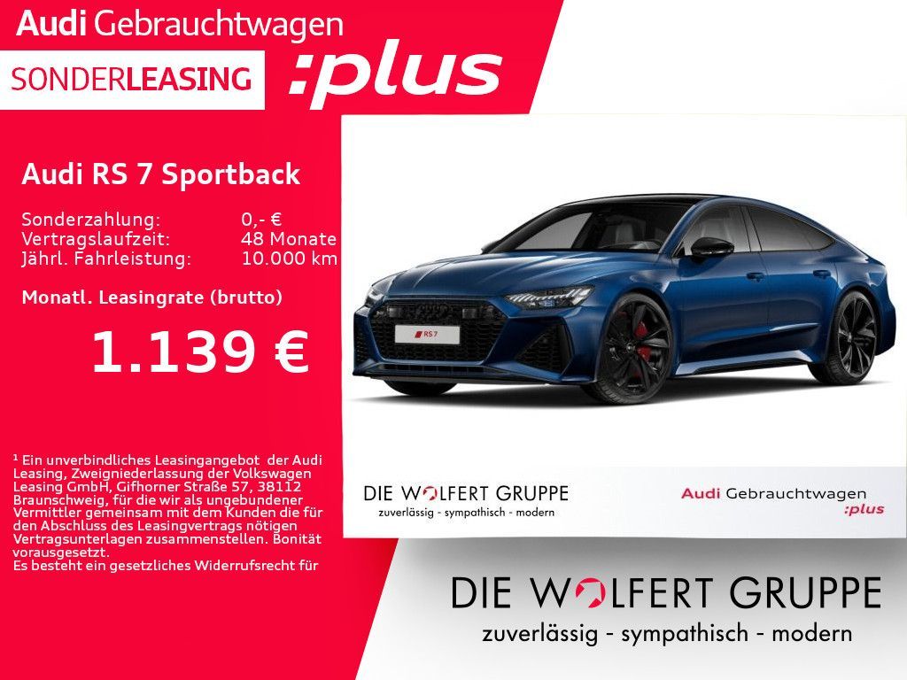 Audi RS 7 Sportback RS-SPORTAGA*ALLRADLENKUNG*360° Leasing