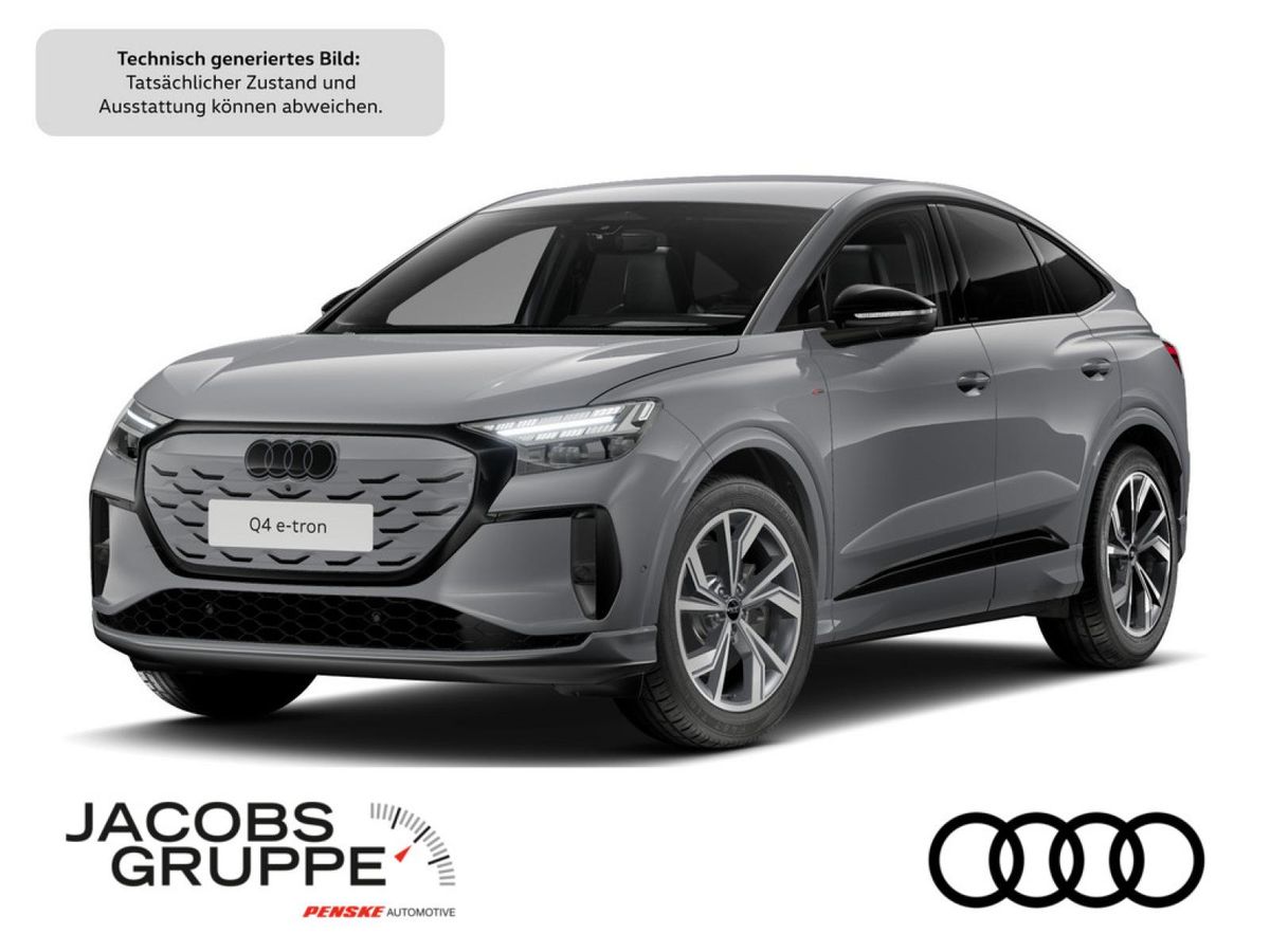 Audi Q4 e-tron Sportback 2xS line/Black/HuD/Matrix/360°/Wärmepumpe/20Z/ACC Leasing