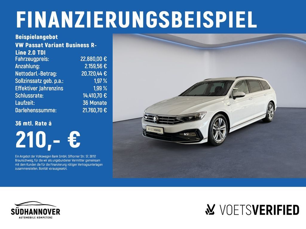 Volkswagen Passat Variant Business R-Line 2.0 TDI AHK+KLIMA Leasing