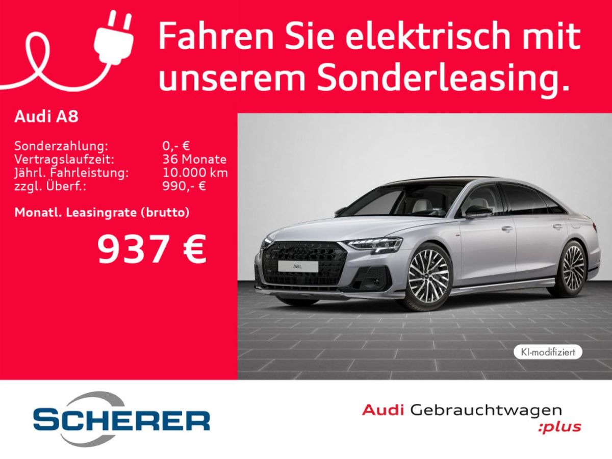 Audi A8 lang 60 TFSIe quattro EXCLUSIVE HUD 360° PANO Leasing
