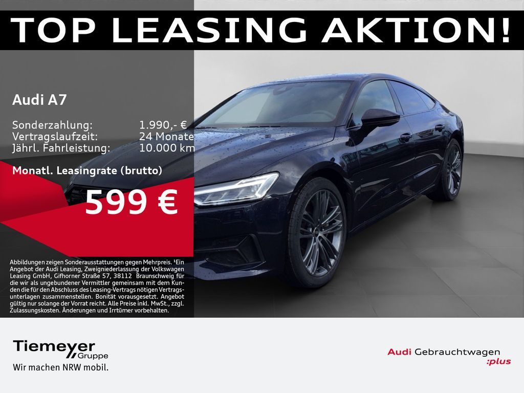 Audi A7 50 TFSIe Q UPE97 LM20 AHK MEMORY HuD Leasing