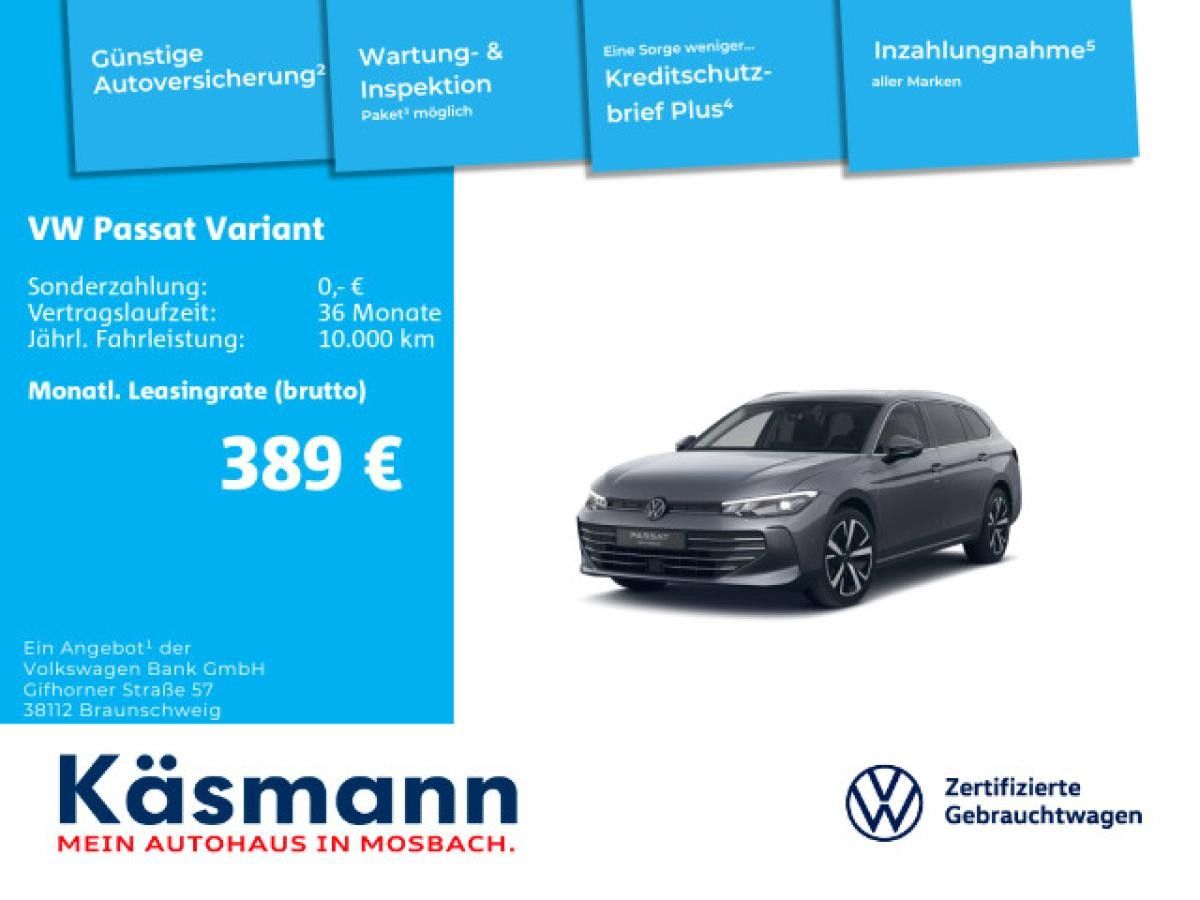 Volkswagen Passat Variant Business 1.5 eHybrid HUD 360 DCC Leasing