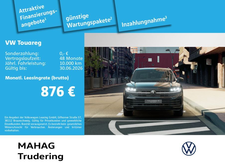 Volkswagen Touareg R 3.0 V6 eHybrid 4MOT AHK IQ.Light Navi Leasing