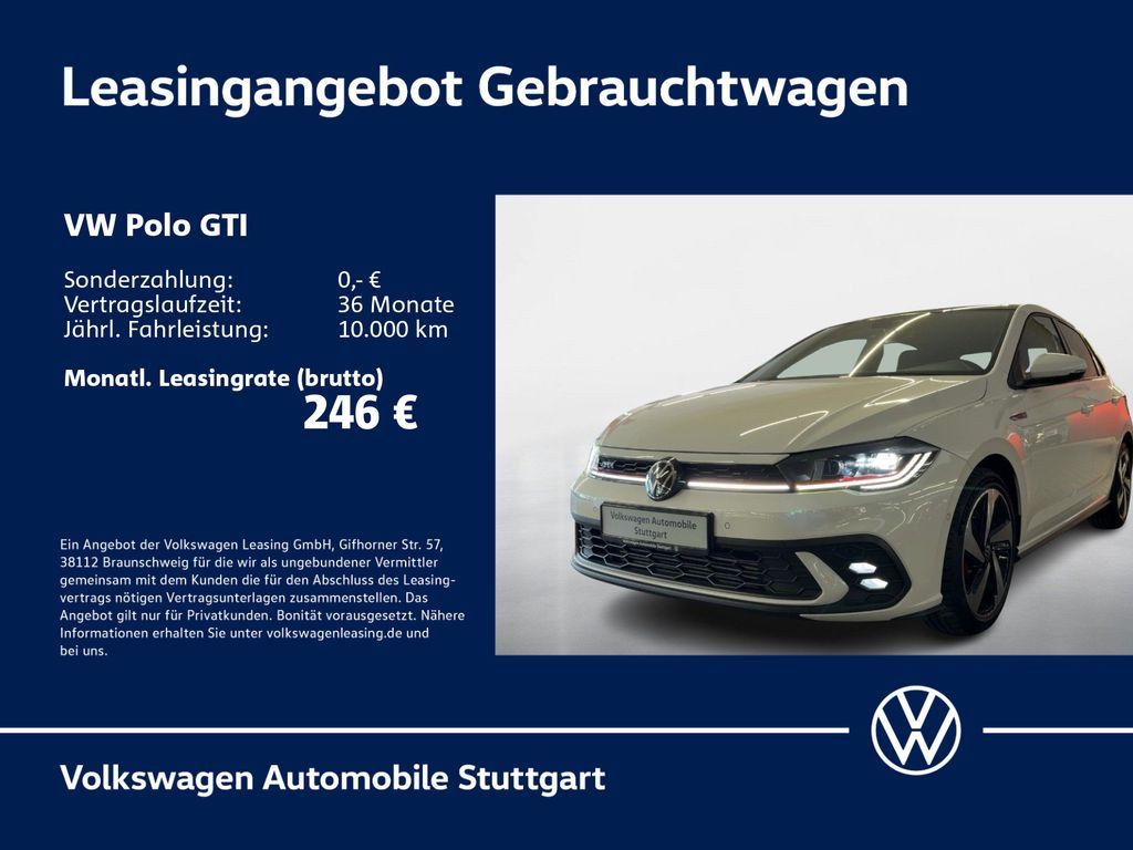 Volkswagen Polo GTI 2.0 TSI DSG ACC Kamera Pano LED Navi Leasing
