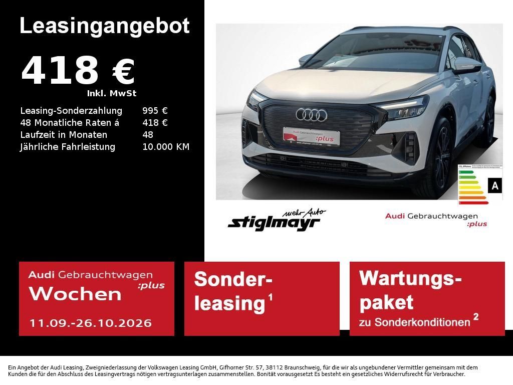 Audi Q4 e-tron 40 advanced 63-kWh+ACC+AHK+KAMERA+LED+ Leasing
