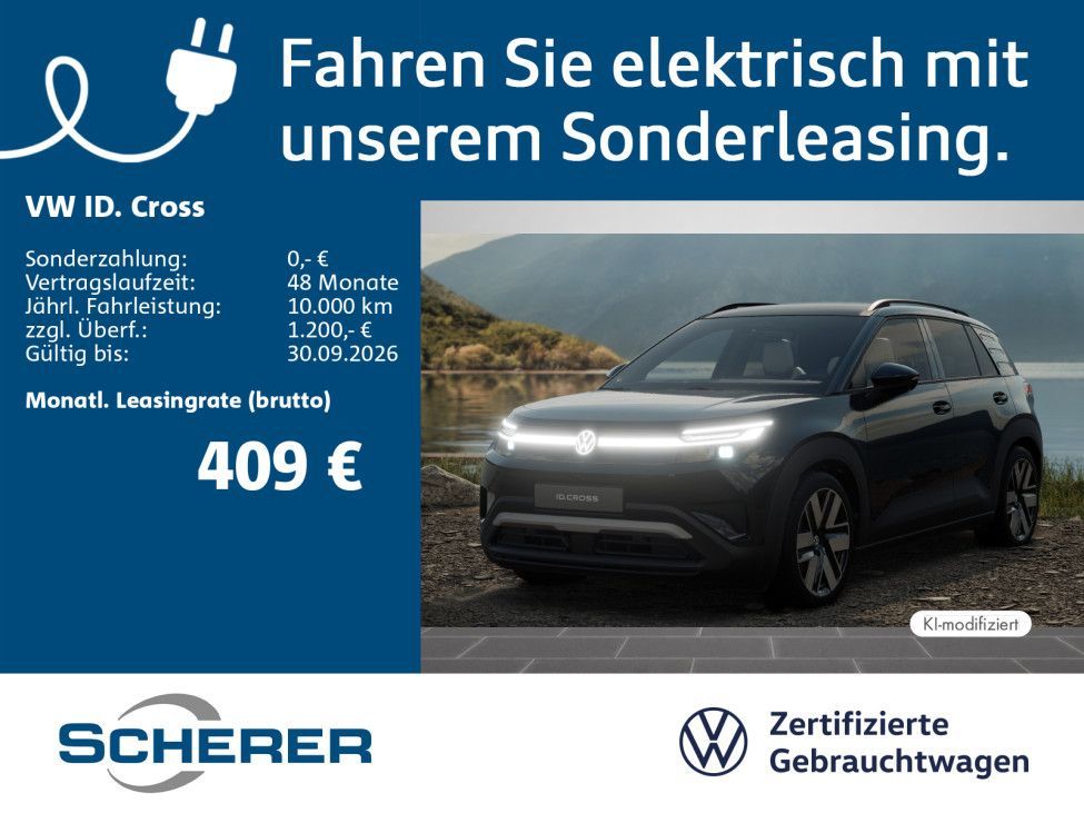 Volkswagen ID. Cross Style 52 kWh LIEFERT FEB 27! AHK NAV 1 Leasing