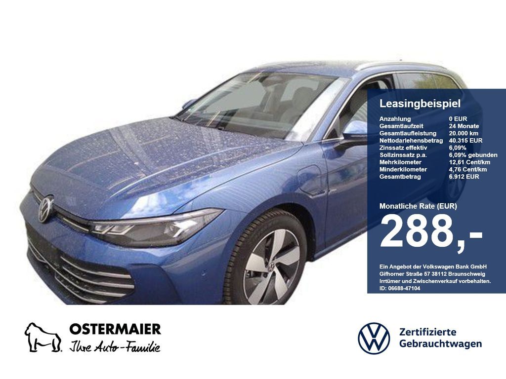 Volkswagen Passat Variant BUSINESS 1.5eTSI 177PS DSG HYBRID Leasing