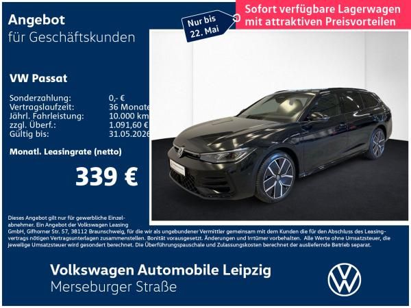 Volkswagen Passat R-Line eHybrid Preisvorteil 22684€ Leasing