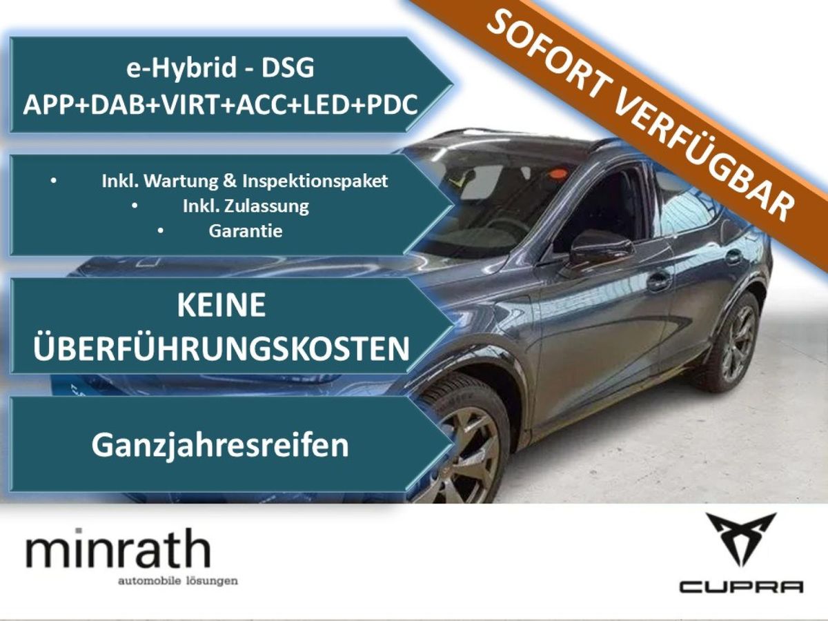 Cupra Formentor 1.5 TSI e-Hybrid - DSG APP+DAB+VIRT+ACC+LED+PDC Leasing