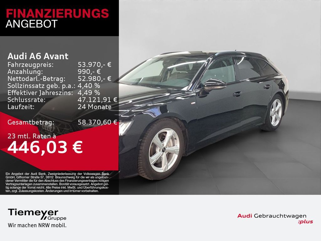 Audi A6 Avant 45 TFSI Q S LINE PANO ALCANTARA AHK MAT Leasing