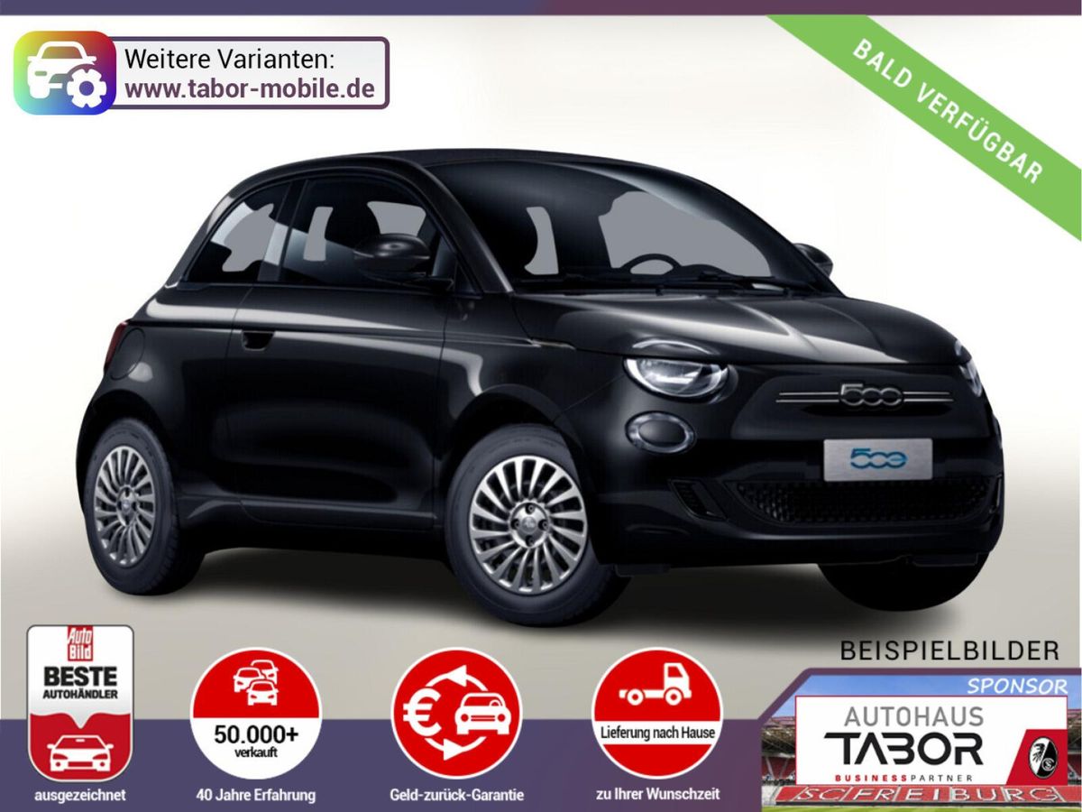 Fiat 500e 42kWh Klimaaut. Nav PDC Kam CarPlay KeylGo Leasing