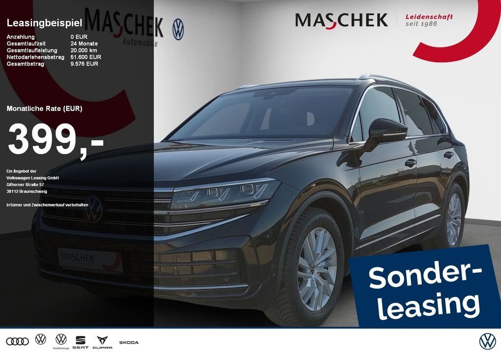 Volkswagen Touareg Elegance 3.0 TDI Luftfwk AHK Navi Sitzh. Leasing