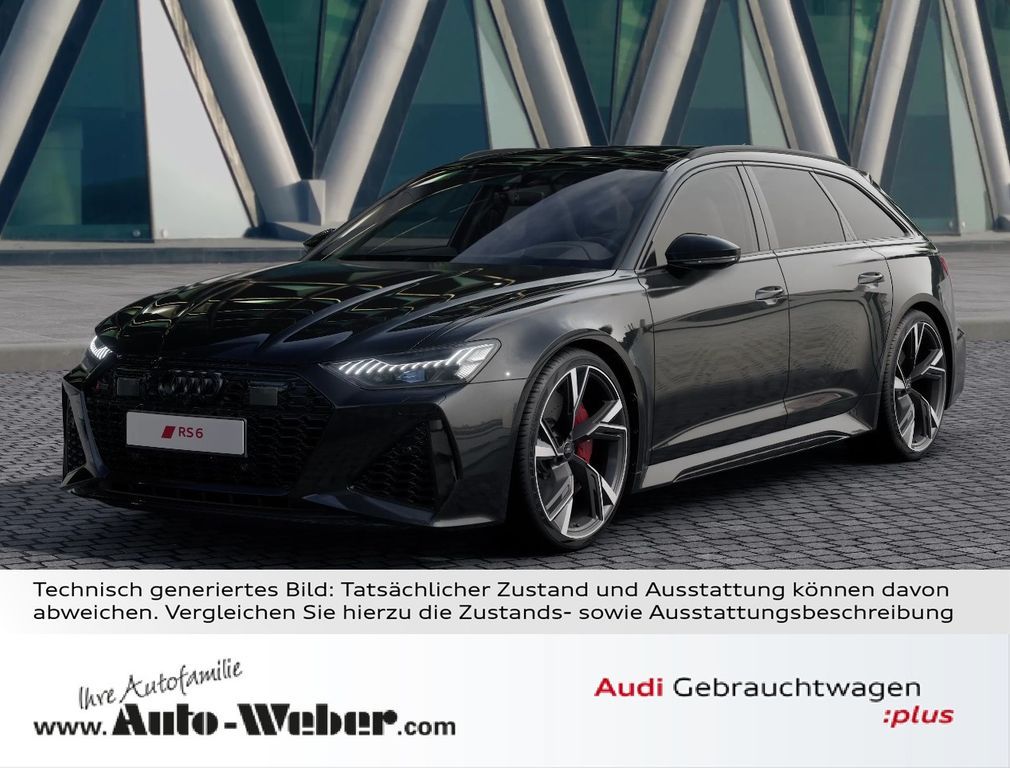 Audi RS6 Avant BLACK PANO HUD LASER NACHTS 280km/h Leasing