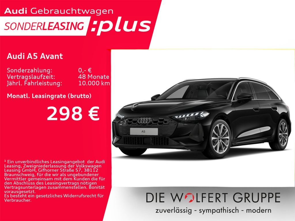 Audi A5 Avant TDI 150 kW S tronic ACC*HUD*RFK*B&O Leasing