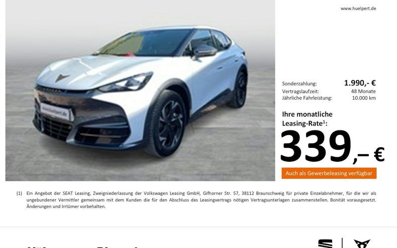Cupra Tavascan Endurance 210 KW / (286 PS) / 77 KWh 5dr Auto kaufen