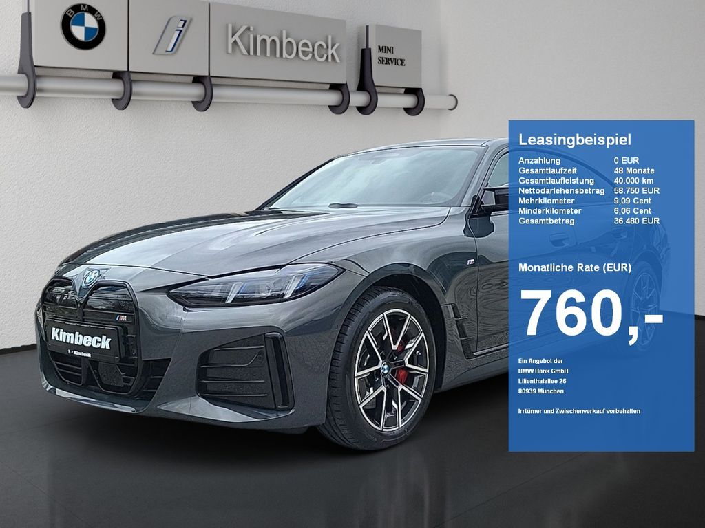 BMW i4 M50 xDrive Gran Coupé M SPORT Glasdach HeadUp Leasing