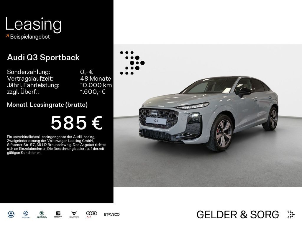 Audi Q3 Sportback TFSI S line *LED*TechPlus*Pano*SHZ* Leasing