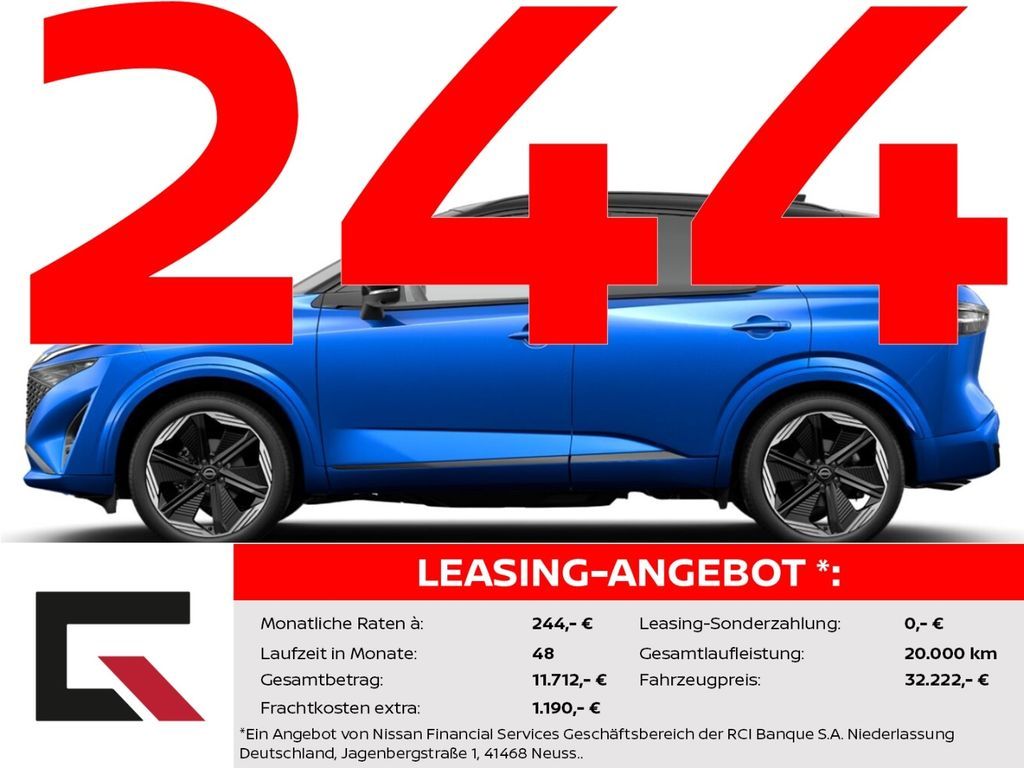 Nissan Qashqai N-DESIGN 158PS Automatik Winter/360°/Car Leasing